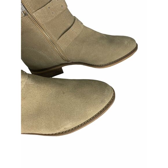 BP. Riley Buckle Strap Bootie‎ sand suade 6 NEW $90 - Picture 2 of 7